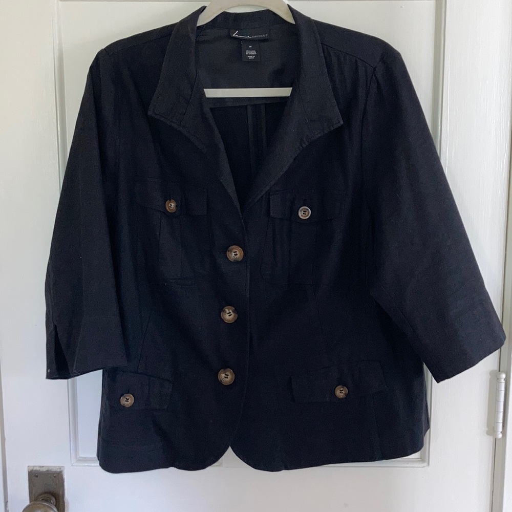 Cotton linen blend suit